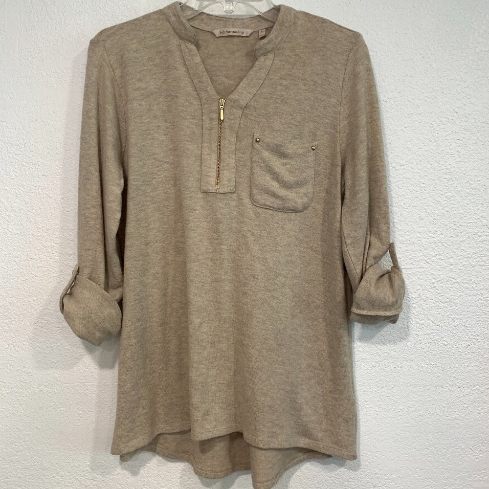 Soft Surroundings Soft Pullover Hilo Sweater Sz S - image 1